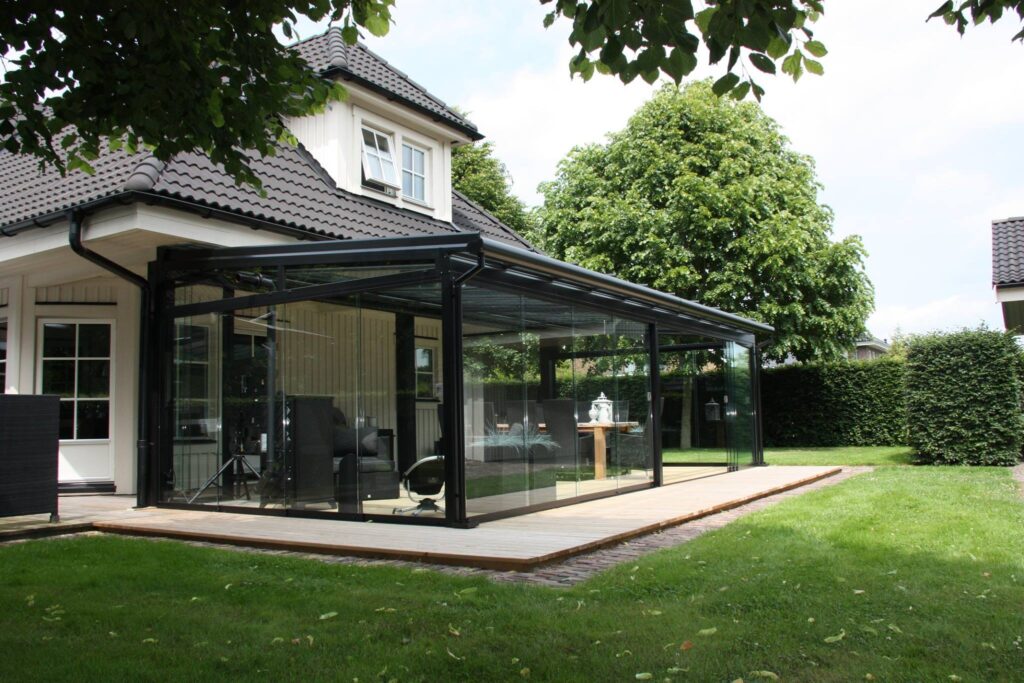 Glazen terrasoverkapping Erhardt | Tuinkamer | Assen Kroezon