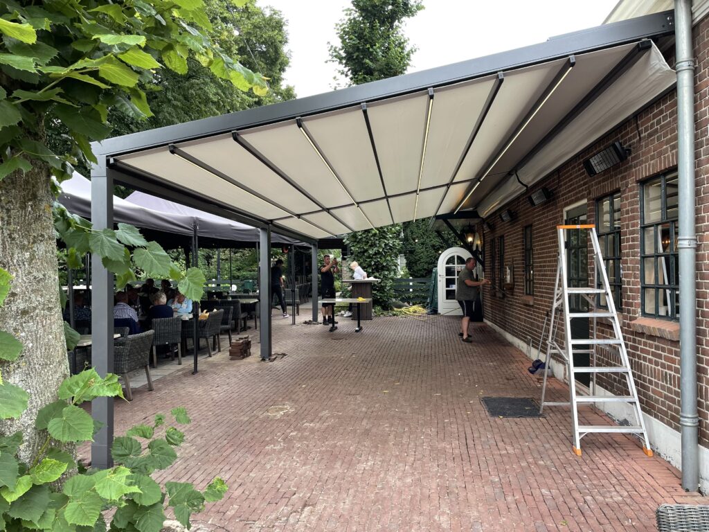 Terrasoverkapping Baander dalen - Vouwdak - Kroezon